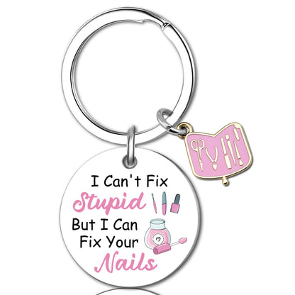 Nail Tech Gifts Manicurist Keychain Nail Tech Decor Gifts for Women Nails Techs Artist Salon Gift for Nails Technician Manicurist Birthday Christmas Gift Ideas