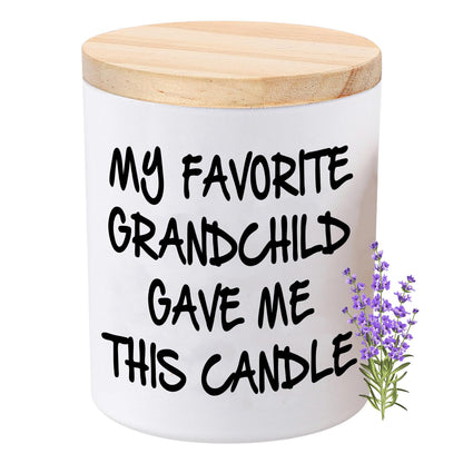 BFJLIFE Gifts for Grandma Grandpa Funny Novelty Unique Christmas Mothers Day Birthday Gifts for Grandpa Grandma Grandparents Lavender Scented Soy Candle