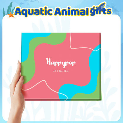 HAPPYPOP Animal Lover Gifts for Women - Mermaid Jellyfish Penguin Hippos Whale Shark Socks