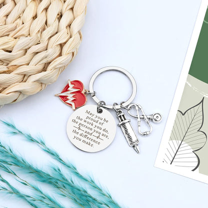 Nurse Keychain Gifts - Medical & Doctor Graduation Gifts for Women, Teachers & Thanksgiving