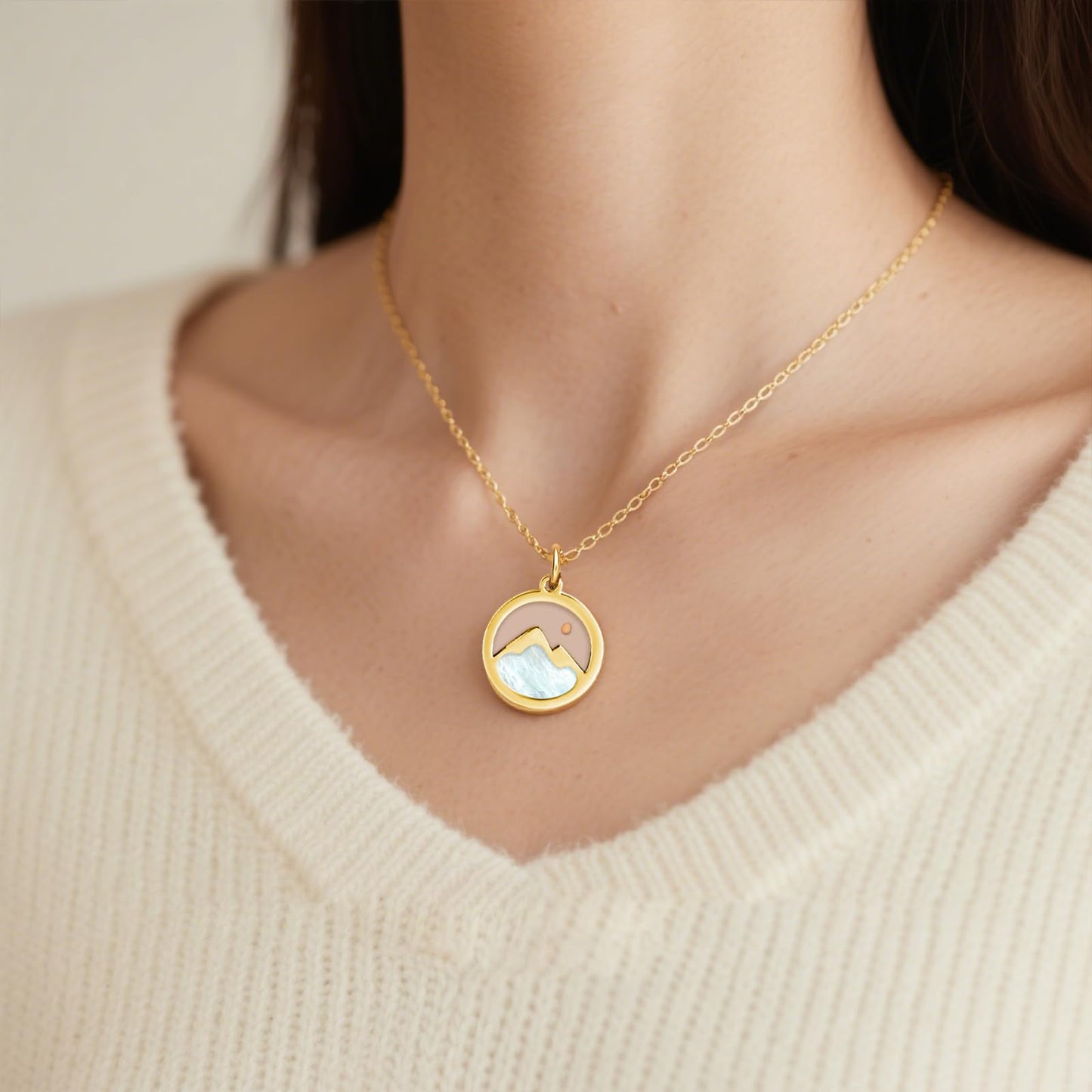 Mustard Seed Necklace Jewelry for Women Girls, Gold