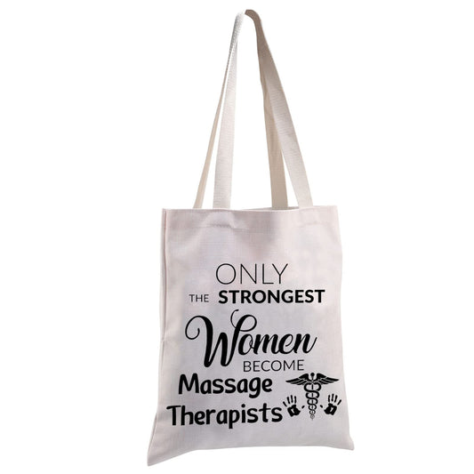 MBMSO Massage Therapist Tote Bag Massage Therapy Gifts for Women Massage Therapist Appreciation Gifts Shopping Bag