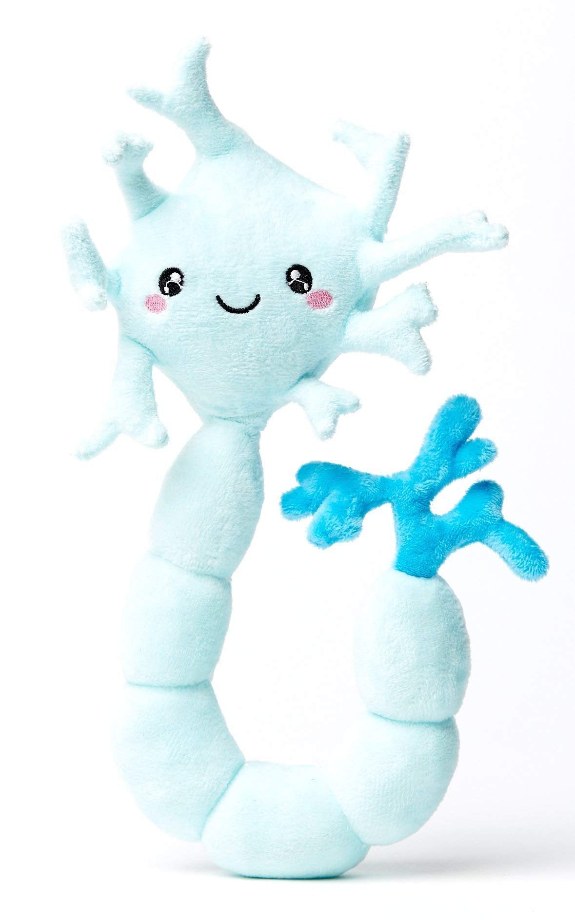 nerdbugs Neuron Plush – Funny Brain Cell Toy, Neuroscience & Psychology Gift, Mental Health Support, Neurology Decor, Brain Surgery Recovery Gift for Med Students, Adults & Teens