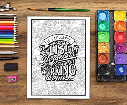 Anesthesia Life: A Snarky Coloring Book for Adults
