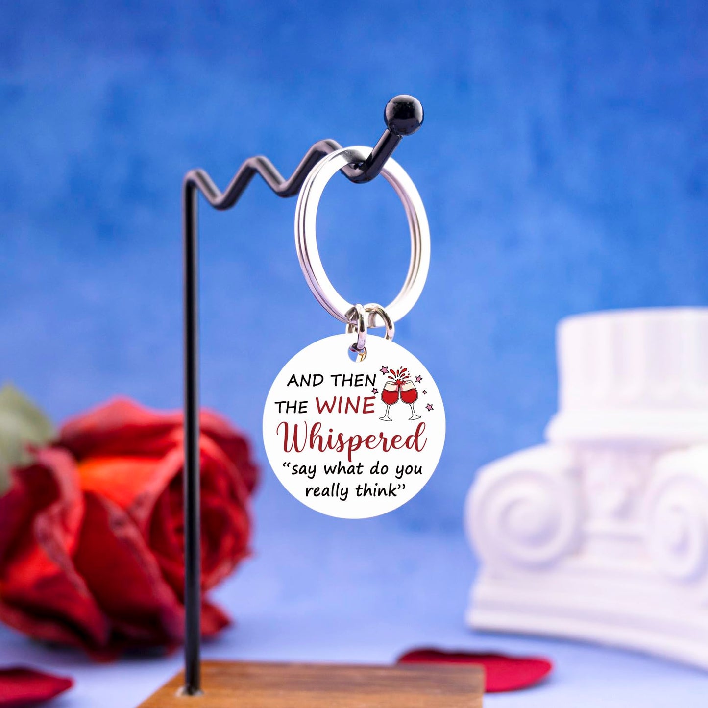 Wine Gifts For Women Men Wine Accessories For Wines Lovers Funny Wines Themed Gifts Funny Keychain Birthday Christmas Gift For Friends Stocking Stuffers For Adult
