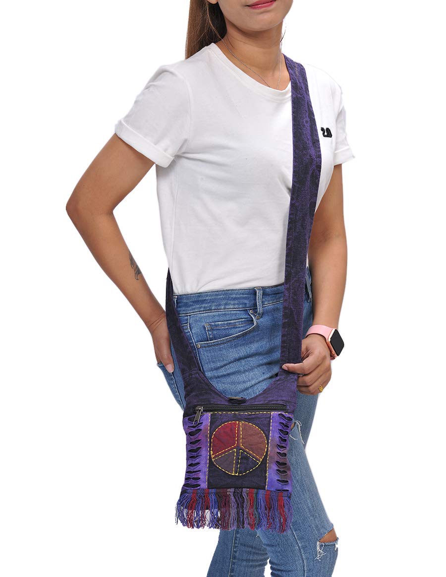 ROYAL The Collection Small Hippie Phone Purse Crossbody, Boho Travel Bag