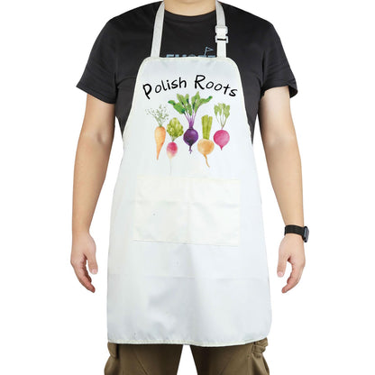 CENWA Polish Roots Adjustable Apron With Pocket Polish Gift Garden Pun Gift Polish Heritage Gift