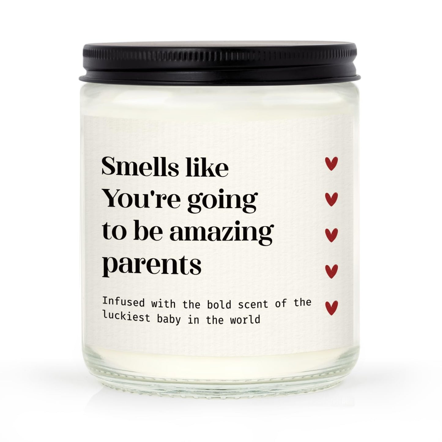 SteadStyle New Parents Gifts for Couples, Soy Wax Lavender Scented Candle - Gender Reveal Gifts for Parents to Be (7oz)