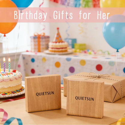 Quietsun Trendy Gifts for Her-Positive/Love/Joy Natural Crystal Bracelets for Girls/Teens/Adults-Adjustable/Handmade-Gift Box Packing