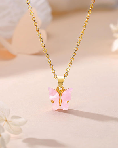 Beautiful Butterfly Necklace – Jewelry for Granddaughter, Daughter, Niece from Mom or Grandma for Birthday, Christmas, Valentines and Graduation