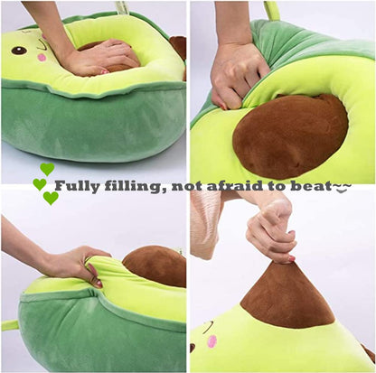 NatureMan 16.5 inch Avocado Plush Toy Pillow Gift, Lovely Fruit Plush Toy Doll, Suitable for Children, Girls, Boys and Holiday Gifts