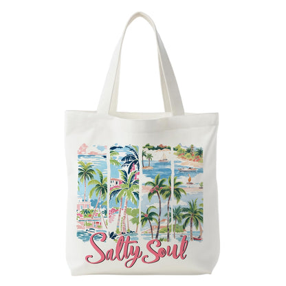 NATSUNO Canned Sardines Tote Bag,Fish Gifts for Women,Western Tote Bags for Women,Reusable Grocery Bags,Sardine Lover Gifts