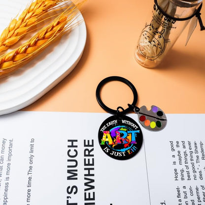 Artist Gifts Art Teacher keychain For Women Men Art Keychain Coolest Gift For Artists Artsy Gift For Women Painters Birthday Presents For Artists Friends Halloween & Christmas For Teens