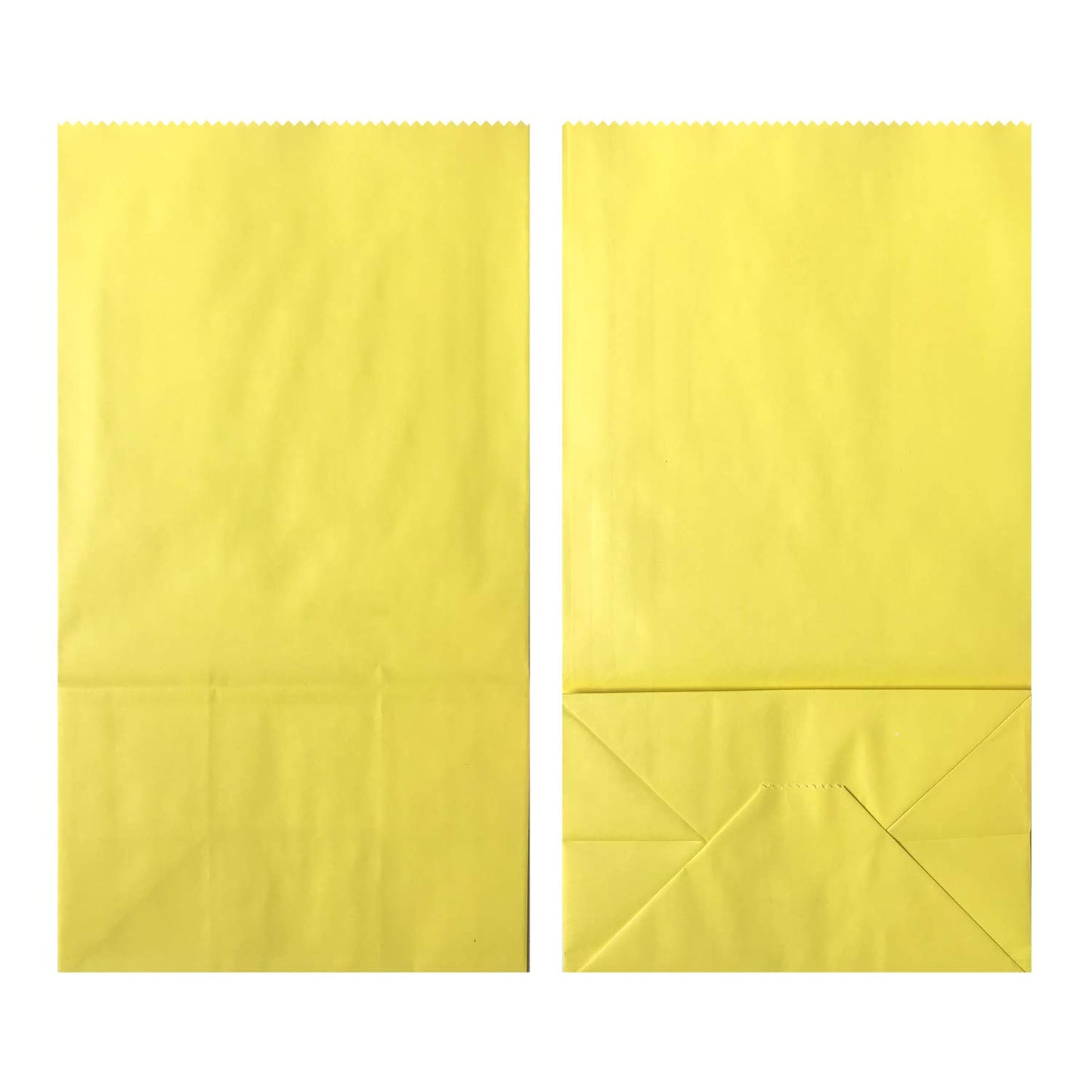 Artseen Medium Party Favor Paper Bags for Party Celebration Treated Paper Bags 5.10X3.10X9.4 inches(24 CT)… (Yellow)