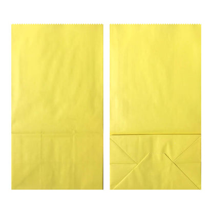 Artseen Medium Party Favor Paper Bags for Party Celebration Treated Paper Bags 5.10X3.10X9.4 inches(24 CT)… (Yellow)