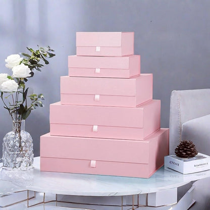 Extra Large Pink Gift Box 16.5x14x5.5 Inches,Gift Boxs for Presents with Lid Magnetic Closure Collapsible,Bridesmaid Proposal Box,Birthday, Christmas,for Clothes and Large Gifts