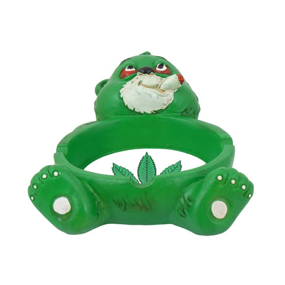 Fantasy Gifts Stoner Bear Polyresin Ashtray - 4"x6"