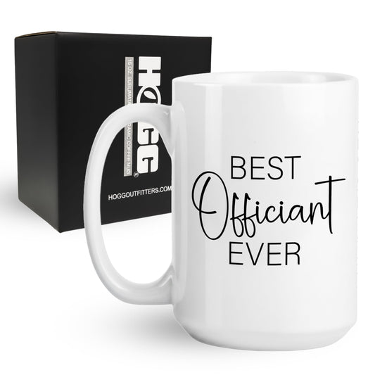Hogg Wedding Officiant Gift, 15 oz Ceramic Registry Coffee Cup, Officiant Gift, Registry Coffee Mug, Wedding Mug, Bridal Thank You Cup