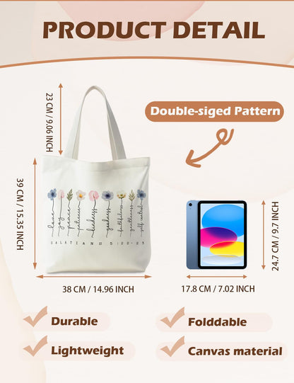 Bible Bags for Women, Christian Tote Bag, Gifts for Christian Women