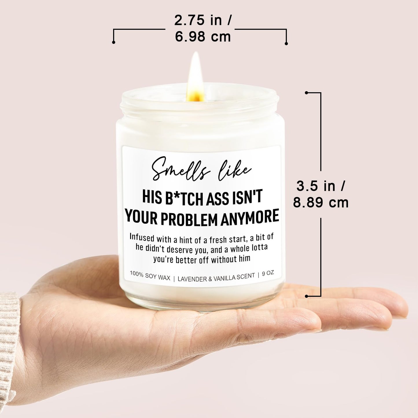 Younift Funny Scented Candles, Divorce Gifts for Women, Divorce Party Decorations - Cheer up, Breakup Gifts for Women, Newly Divorced Woman, Her - Break up, Ex Boyfriend Presents - 9 oz