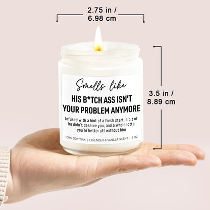 Younift Funny Scented Candles, Divorce Gifts for Women, Divorce Party Decorations - Cheer up, Breakup Gifts for Women, Newly Divorced Woman, Her - Break up, Ex Boyfriend Presents - 9 oz