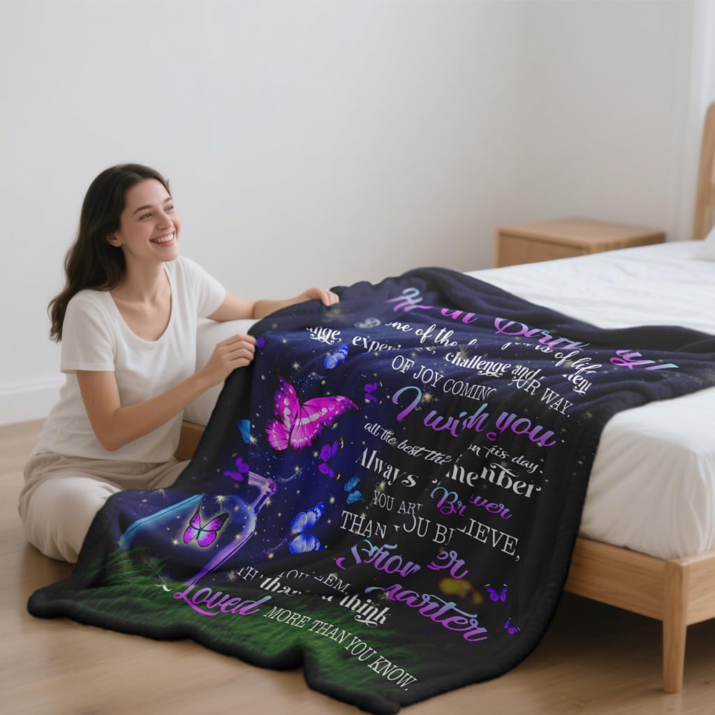 Ryubein Sweet 16 Gifts for Girls, 16th Birthday Gifts for Girls, Sweet Sixteen Gifts for Girl, 16 Year Old Girl Birthday Gift Ideas, Presents for 16th Birthday Decorations Blanket 50" X 60"