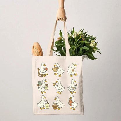 G2TUP Funny Pottery Lover Gift Cute Goose Pottery Tote Bag Ceramic Artist Handbag Ceramic Maker Gift