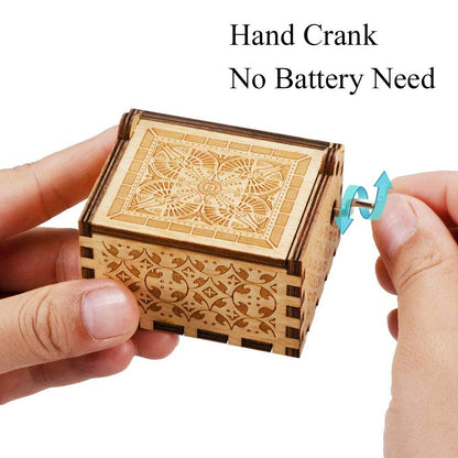 BOOB You Are My Sunshine Hand Crank Music Box small Wood Musical Gift for Mom from Daughter, Mother’s Day Birthday Christmas Keepsake Present for women mama wife gift