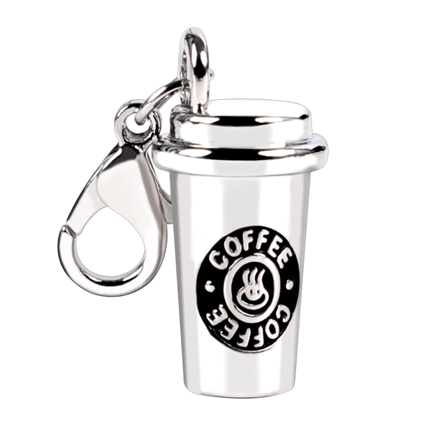 2Pcs Coffee Cup Keychain - DIY Key Charm Gifts for Coffee Lovers, Keychain Accessories Decoration for Men and Women