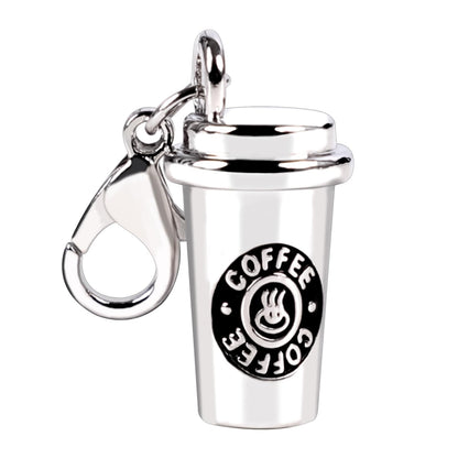 2Pcs Coffee Cup Keychain - DIY Key Charm Gifts for Coffee Lovers, Keychain Accessories Decoration for Men and Women