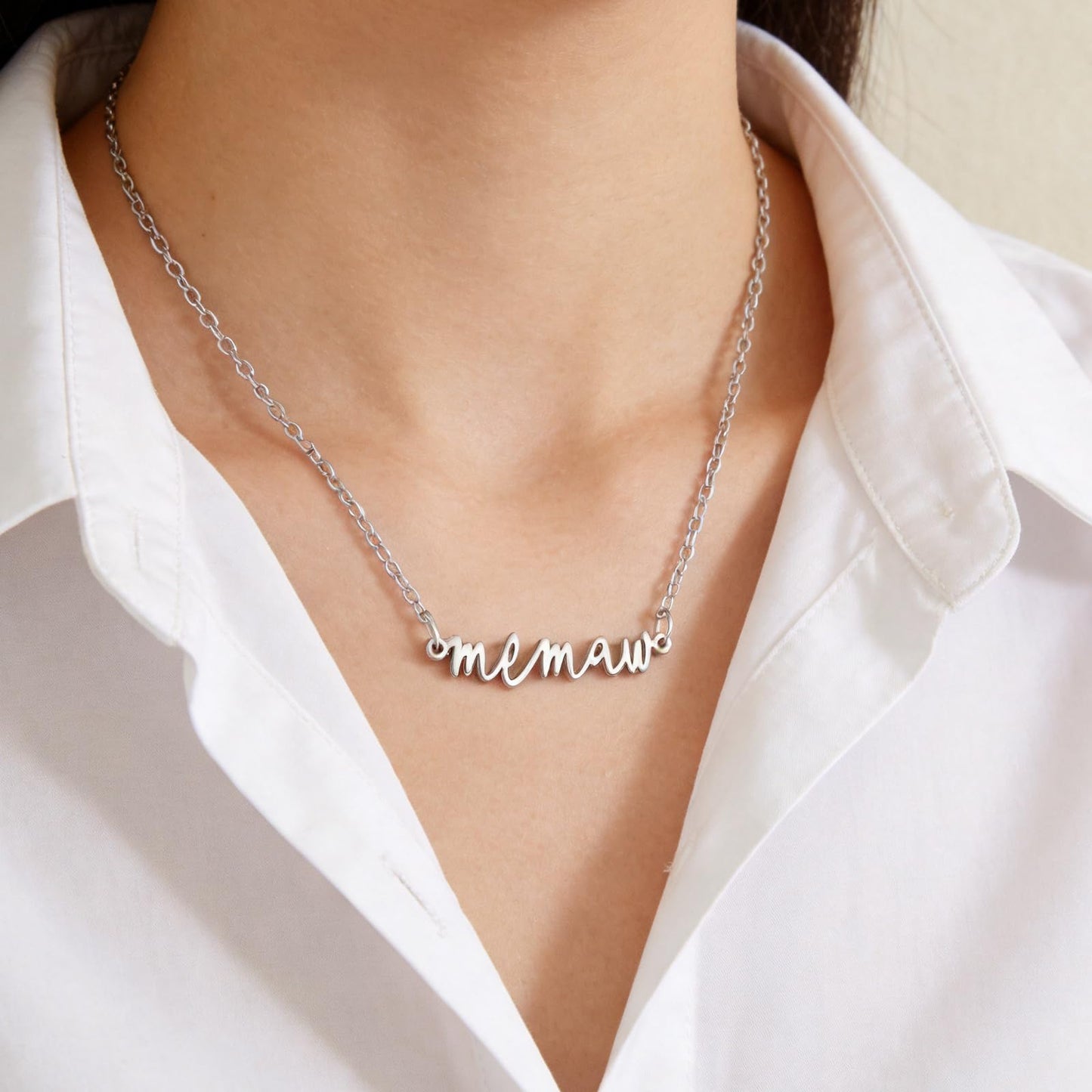 Memaw Gifts for Birthday from Grandkids Best New Wedding Grandma Jewelry Women Memaw Necklace