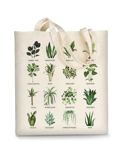 AUSVKAI Canvas Tote Bag Aesthetic for Women, Cute Reusable Cloth Cotton Bags for Shopping Beach Grocery