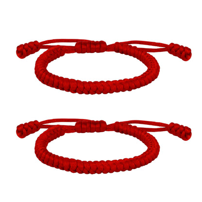 2PCS Protection Bracelet Couples Gifts String Tibetan Bracelet String Bracelets for Women Protection Bracelet for Men Friend Couple Bracelet Pulsera Roja De Protection Mujer Thread Bracelets For Friend Family