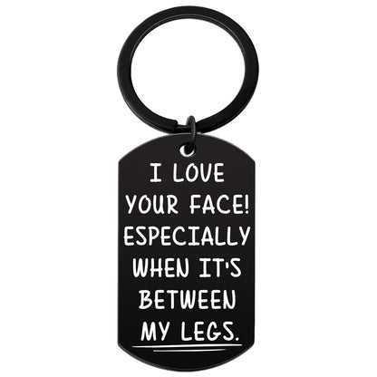 Ikacvb Fathers Day Gift For Husband Boyfriend Funny Boyfriend Keychain Father's Day Birthday Anniversary Christmas Sweetest Day Gift Ideas Small Naughty Keychains