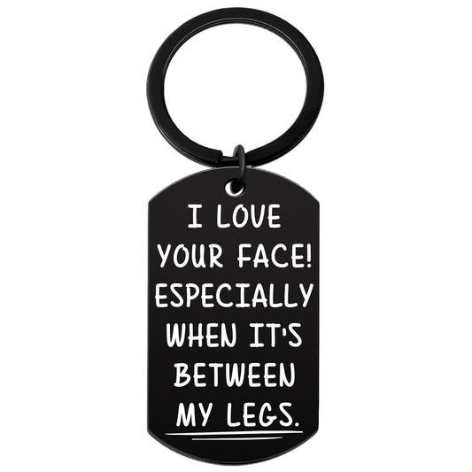 Ikacvb Fathers Day Gift For Husband Boyfriend Funny Boyfriend Keychain Father's Day Birthday Anniversary Christmas Sweetest Day Gift Ideas Small Naughty Keychains