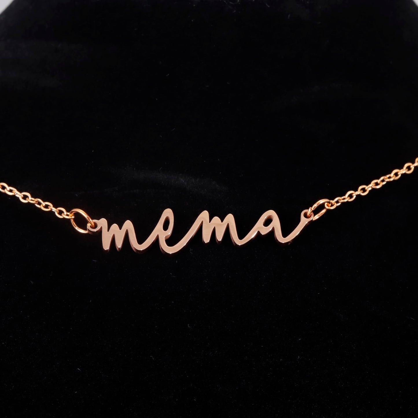 Mema Gifts Necklace for Women Grandma Birthday Personalized Items Jewelry Best Mema Necklace