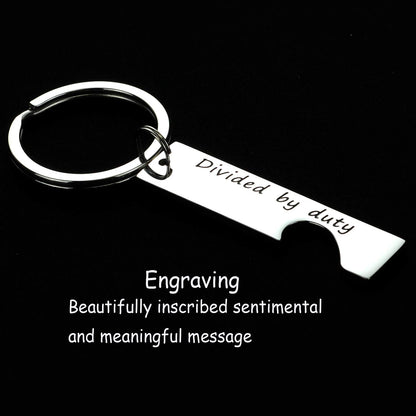 Military Going away Gifts Keychains Deployment Items Army Couple Gifts Military Keychain