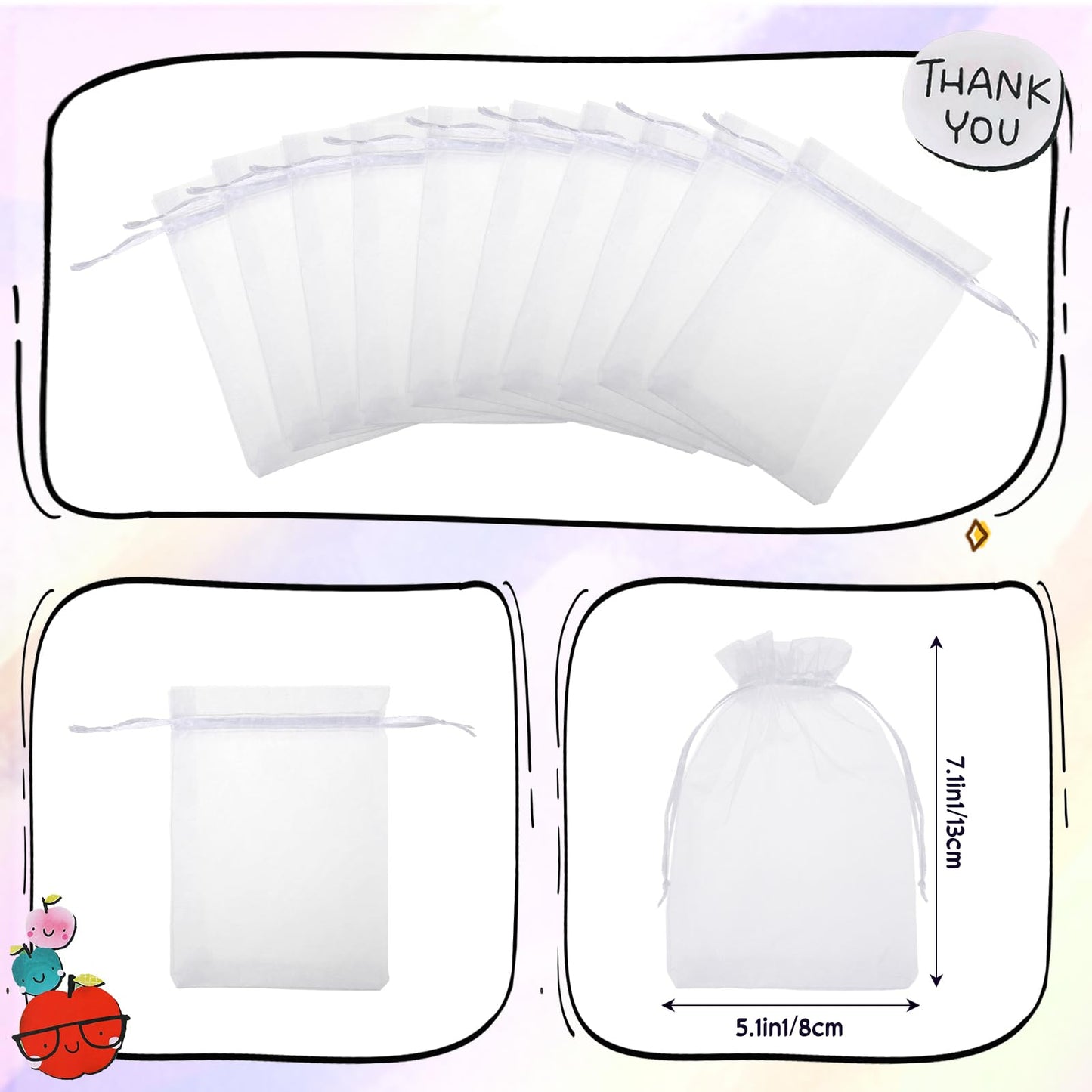 Pasimy 145 Pcs Teacher Appreciation Gifts Set Thank You Teacher Notebooks Pens Inspirational Stickers Apple Stress Ball Paper Clip Keychain Teacher's Day Gifts for School Classroom Office Supplies