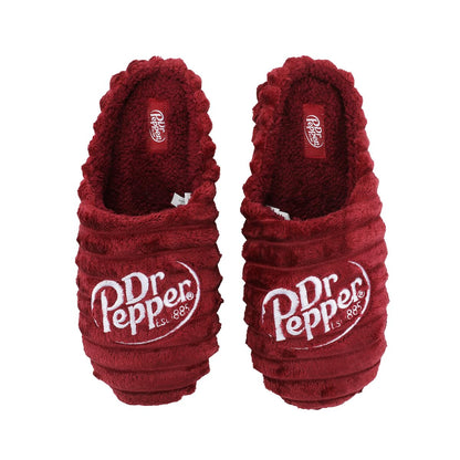 Packed Party Dr Pepper Logo Adult Red Scuff Slippers