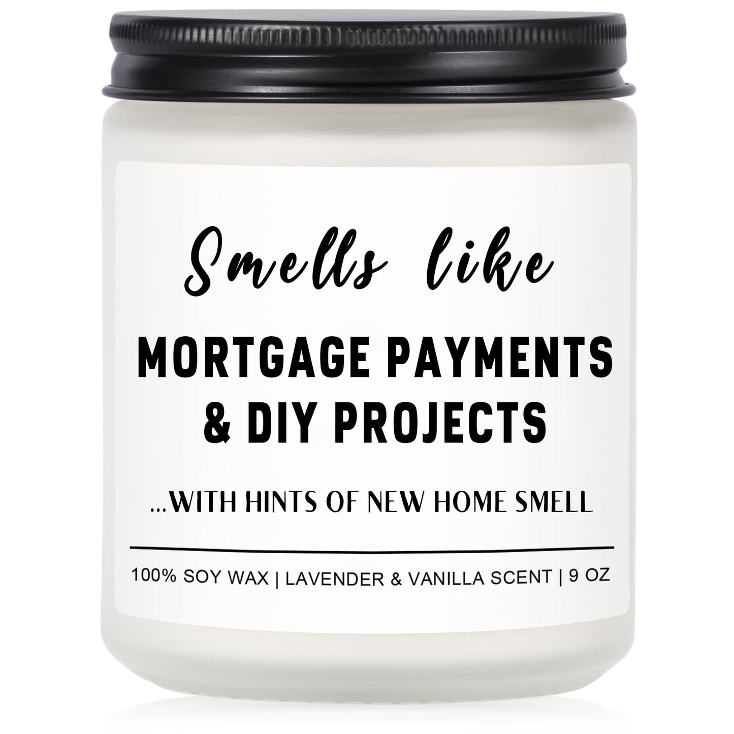 Funny House Warming Gifts New Home Housewarming Gifts New Home Gift Ideas for Women Men Couple First Apartment Essentials Homeowner Decor Closing Gift - Lavender Scented Candle 9 oz (Homes 2)