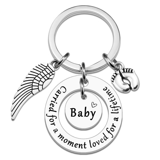 Angel Baby Memorial Gift Miscarriage Gifts For Mothers Infant Loss Memorial Gifts For Miscarriage Moms Bereavement Gifts For Loss Of Child Grieving Mother Gifts Memorial Keychains For Women