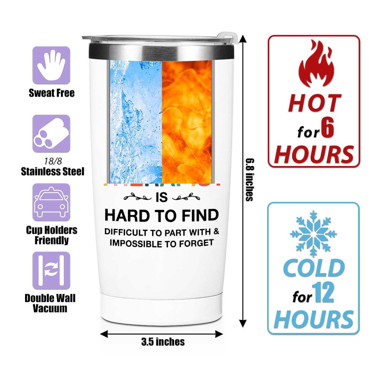Physical Therapy Gifts Tumbler, Physical Therapist Gift Water Bottle, Appreciation Gifts, Double Wall Travel Coffee Mug Stainless Steel Vacuum Insulated Thermal Cup PT Gift for Women Coworker