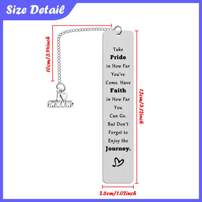 Swimming Lovers Gifts Swimming Gifts for Teens Inspirational Bookmark Gifts for Swimming Lovers Encouragement Swimmers Gift Swim Team Swim Coach Gift Swim Bookmark Gifts Christmas Birthday Gifts