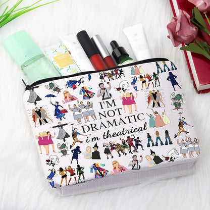 GJTIM Musical Gift Theatre Bag I'm Not Dramatic I'm Theatrical Musical Theatre Gift Zipper Pouch