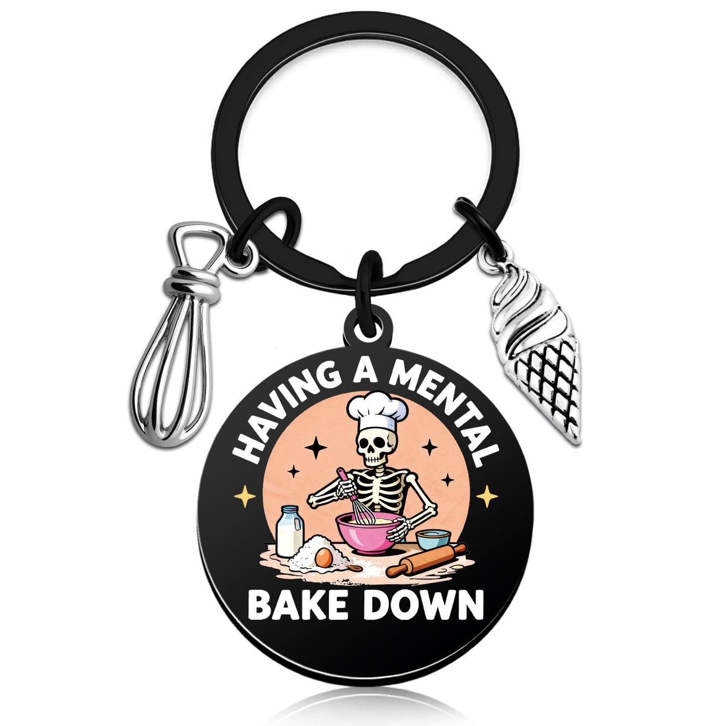 Funny Baking Gifts for Women Baker Gifts for Women Best Gifts for Bakers Women Baking Lovers Gift Ideas Cute Chef Baker Gifts Baking Keychain Accessories Cookie Keychain Bakers Presents