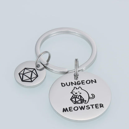 HUTIMY Dungeons And Dragons Gifts for Men Women Adults Him Funny Unique Husband Dungeon D N D Jewelry Dnd Keychain