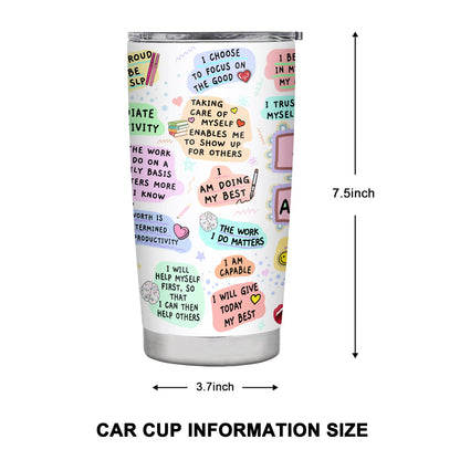 20oz Speech Pathologist Gifts Tumbler, Insulated Stainless Steel Travel Mug, SLP Gifts for Speech Language Pathologist