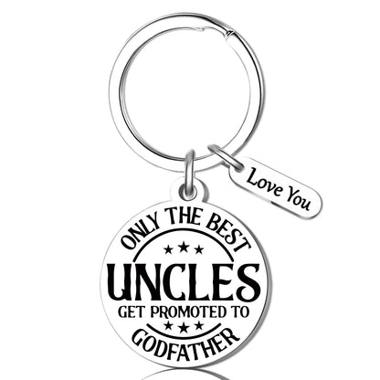 Godfather Proposal Gifts Godfather Gift Keychain Godparents Proposal Gift From Godchild Promoted To Uncle Godfather's Proposal Gifts Uncle Baby Announcement Baptismal Birthday Christmas for Men