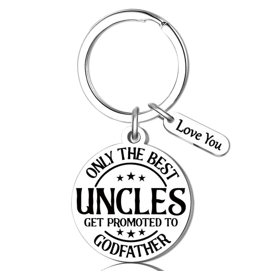 Godfather Proposal Gifts Godfather Gift Keychain Godparents Proposal Gift From Godchild Promoted To Uncle Godfather's Proposal Gifts Uncle Baby Announcement Baptismal Birthday Christmas for Men