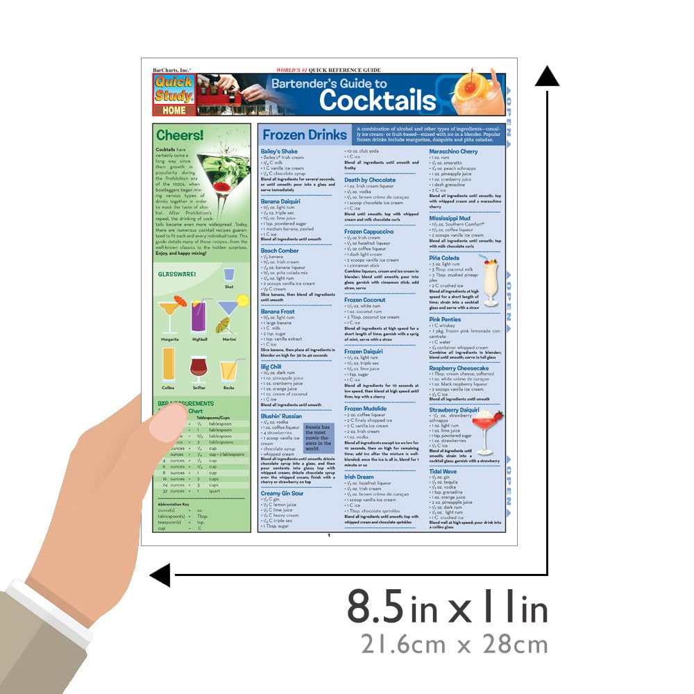 Bartender'S Guide To Cocktails (Quick Study Home)